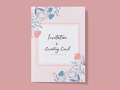 Free Invitation Greeting Card Mockup