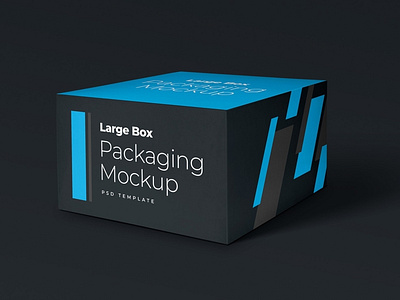 Free Big Box Packaging Mockup