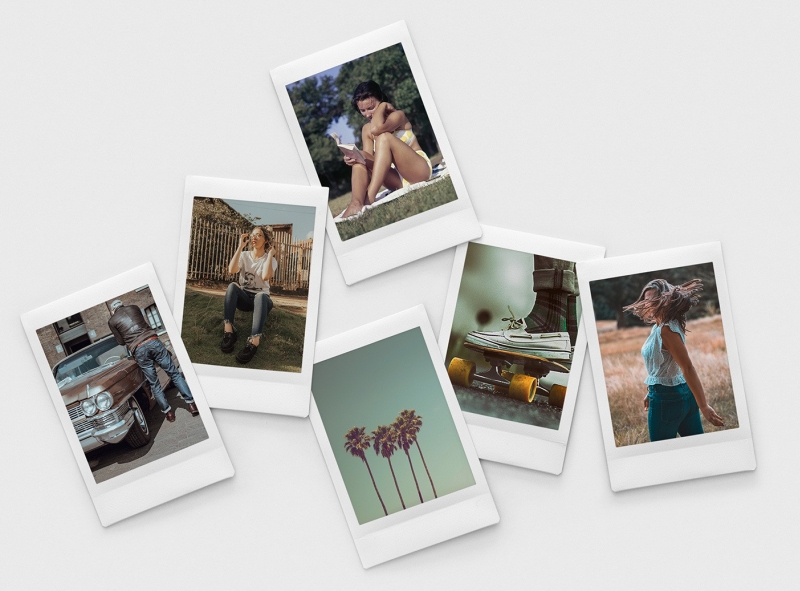 Download Free Instant Photo Collage Mockup By Tatsuro Cheng On Dribbble