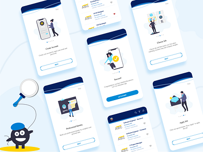 Jobseeker App app design ui ui design