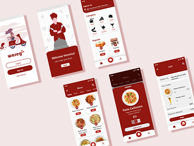 Wareg App app design food food app ui ui design ux ux design