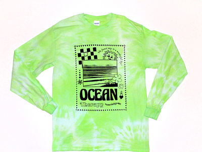 Ocean Therapy Shirt apparel design hippy shit screenprint tie dye