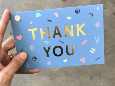 Thank You card for Headspace