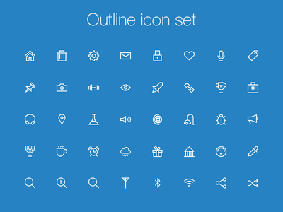 outline icons