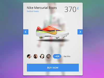 Shopping Widget app clean e commerce product profile shopping sport ui user ux web widget