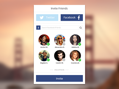 Invite Friends Widget