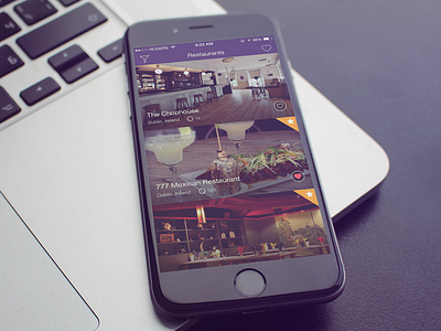 Restaurant Listing app clean ios iphone listing mobile restaurant ui user interface ux