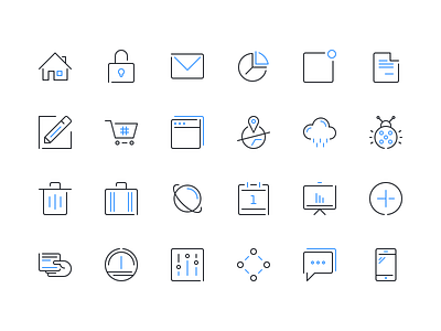 Epic Multicons business financial flat freebie icon set icons mobile outline psd statistics technology web