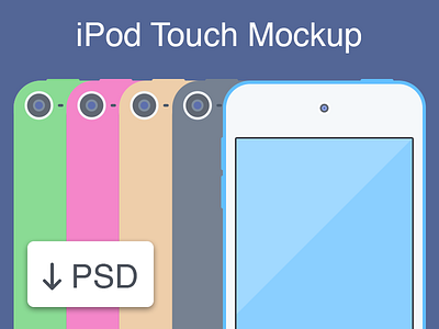 iPod Touch Mockup apple device flat free ipod mockup music psd technology vector