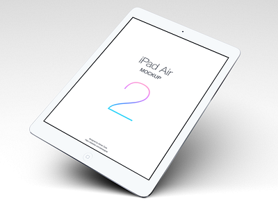 iPad Air 2 mockup [freebie] air apple device download freebie ios ipad mockup presentation psd tablet template