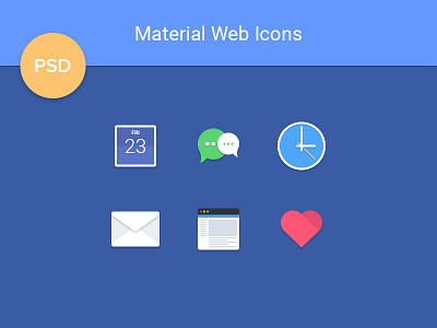 Material Web Icons [freebie] android browser calendar design flat freebie google icons mail material psd set