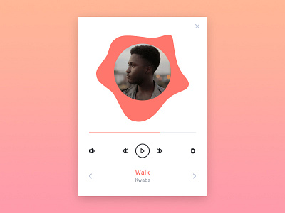 Music player widget