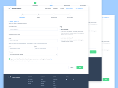 Add agency wizard by Adrian Goia - Dribbble