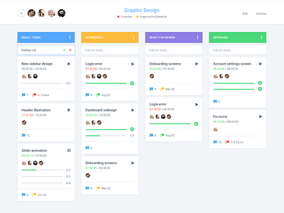 Boards and issues by Adrian Goia for Epic Coders 🚀 on Dribbble