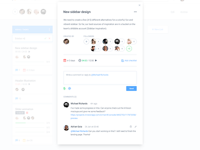 Task preview by Adrian Goia for Epic Coders 🚀 on Dribbble