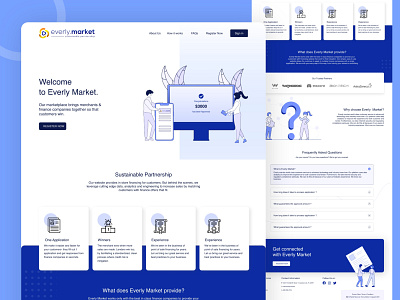 Landing Page Design adobe xd bitsbeat design illustration ui ux web design