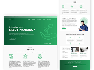 Landing Page - Finance my Software design landing page ui uiux ux web design