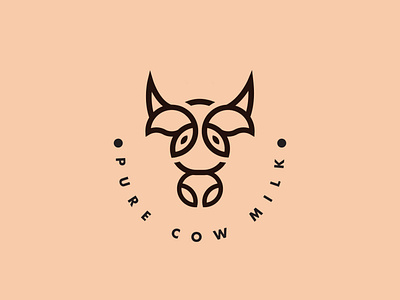 Pure Cow Milk Logo