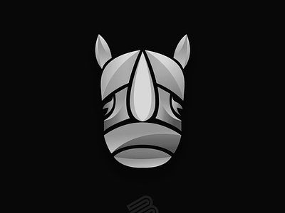Rhino animation branding design illustration illustrator lettering logo logo design logodesign logotype minimal rhino rhino logo rhino3d rhinoceros typography vector