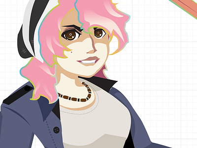 Epic Sword Draw r2 anime female girl illustration pink hair