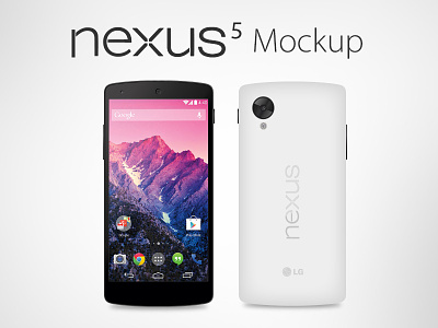 Vector Google Nexus 5 Mockup (Ai, EPS)
