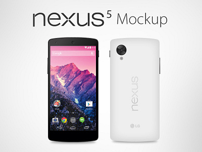 Vector Google Nexus 5 Mockup (Ai, EPS)