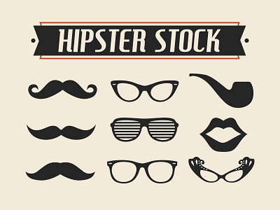 Hipster Stock (Made for fun) free hipster stock hipster mustache pipe ray ban