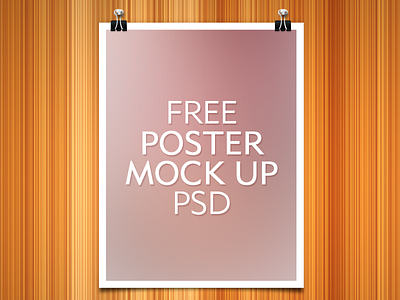 Free Poster Mock-Up PSD free psd mock up poster poster mock up psd