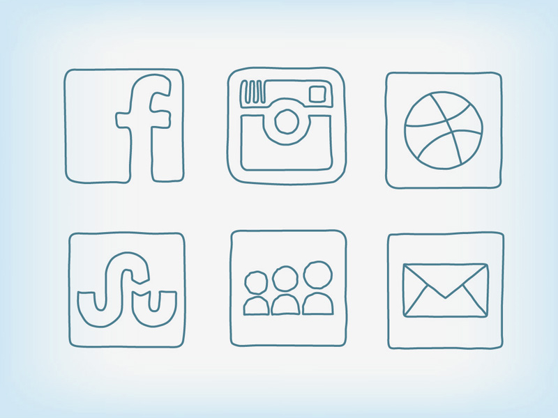 Sleek Social Media Icons Ver 2 By Zee Que Designbolts On Dribbble