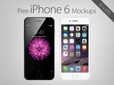 Free Vector Apple iPhone 6 Mockups iphone 6 iphone 6 mockup iphone 6 vector iphone mock up