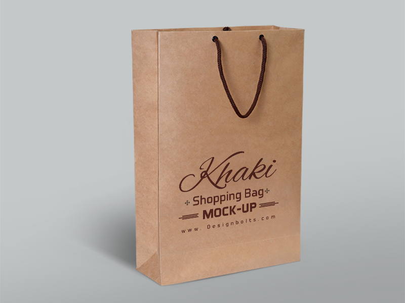 Download Free Khaki Shopping Bag Mockup Psd by Zee Que ...