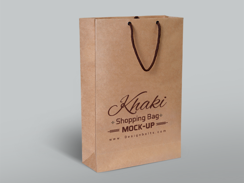 Download Free Khaki Shopping Bag Mockup Psd by Zee Que | Designbolts on Dribbble