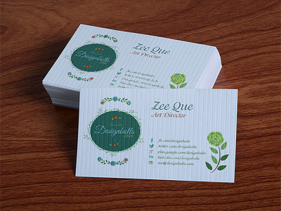 Free Textured Business Card Design Template & mockup psd