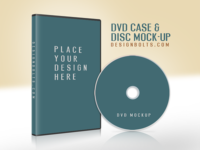 Free CD / DVD Disc Cover Mock Up PSD