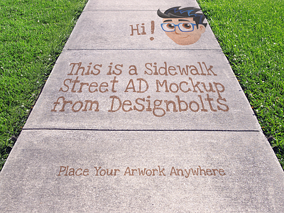 Free Sidewalk Street Advertising Outdoor Mockup PSD advertising mockup mockup mockup psd outdoor mockup psd sidewalk mockup