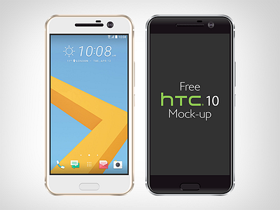 Free Vector HTC 10 Mockup Ai & Eps