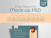free a4 resume mock ups psd display presentation 2 - Free A4 Flyer PSD Mock-ups