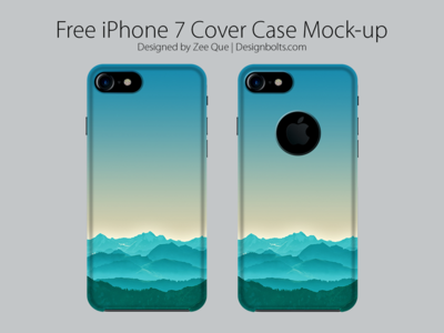 Download Free Apple iPhone 7 Cover Case Mock Up PSD by Zee Que ...