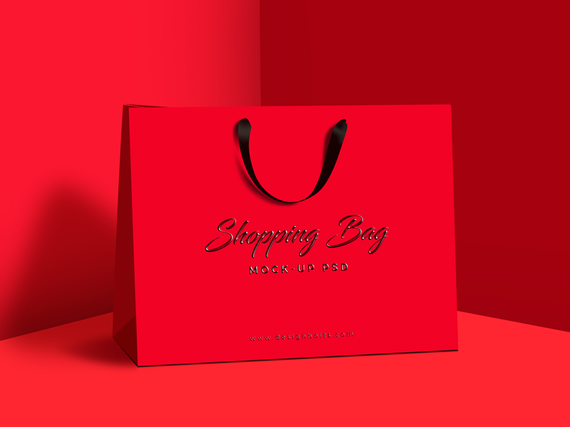 Premium PSD  Shopping bag mockup