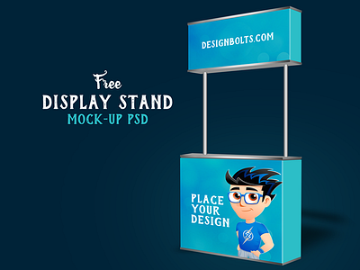 Free Display Stand Mock-up PSD booth mockup display stand free psd kiosk mockup mockup psd psd