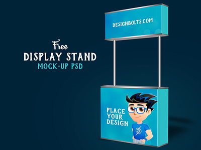 Free Exhibition Booth Mockup (PSD)