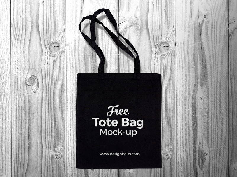 Download Free Black Cotton Tote Shopping Bag Mock Up Psd By Zee Que Designbolts On Dribbble PSD Mockup Templates