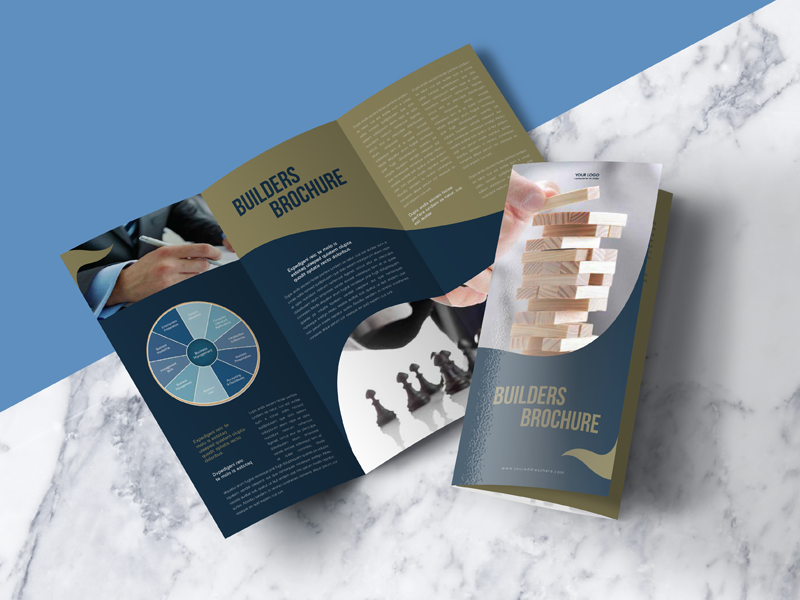 Download Free Tri-Fold Brochure Mock-up PSD File by Zee Que | Designbolts on Dribbble