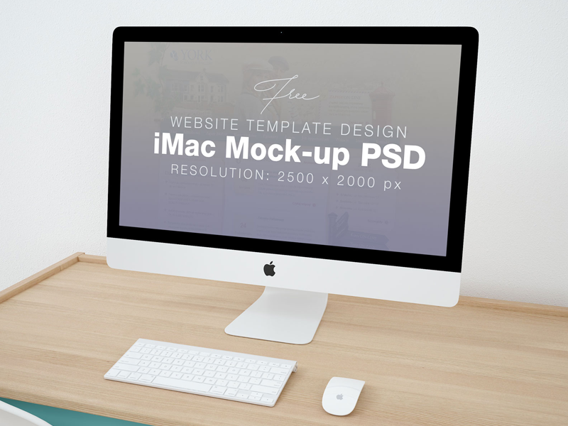 Free Website Design iMac Mock-up PSD File by Zee Que | Designbolts on Dribbble