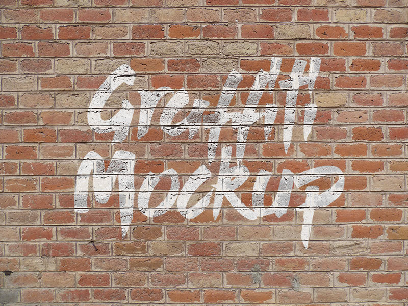 Download Free Logo / Graffiti Brick Wall Mock-up PSD by Zee Que | Designbolts on Dribbble