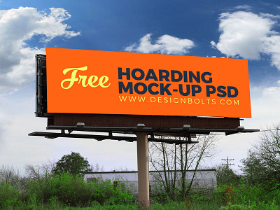 2 Free High Quality Outdoor Advertising Billboard PSD Mockups advertising mockup billboard billboard mockup free mockup freebie hoarding mockup mockup mockup psd outdoor mockup