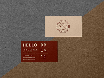 Free Vintage Textured Business Card Mockup PSD