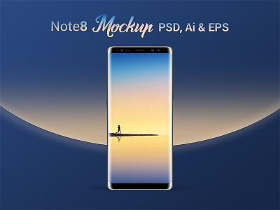 Free Samsung Galaxy Note8 Design Phone Mockup PSD ai eps free mockup mockup psd note8 note8mockup psd samsung galaxy note8