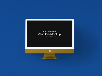 Free Fully Customizable iMac Pro Mockup PSD apple imac mockup free mockup imac imac mockup mockup psd