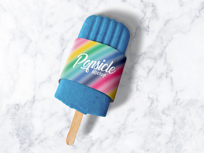 Free Popsicle Ice Cream Mockup PSD free download free mockup freebie ice cream ice cream mockup mockup psd popsicle psd